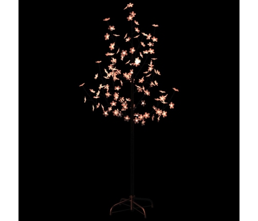 Árbol LED con flor de cerezo 84 LED blanco cálido 120 cm