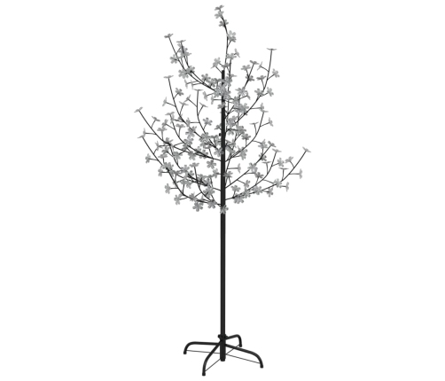 Árbol LED con flor de cerezo 120 LED blanco cálido 150 cm