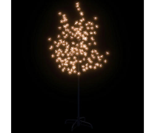 Árbol LED con flor de cerezo 120 LED blanco cálido 150 cm