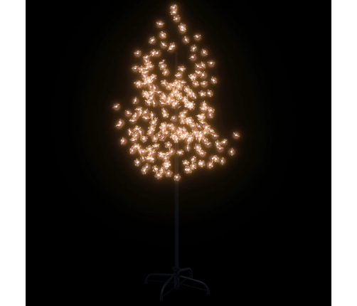 Árbol LED con flor de cerezo 200 LED blanco cálido 180 cm