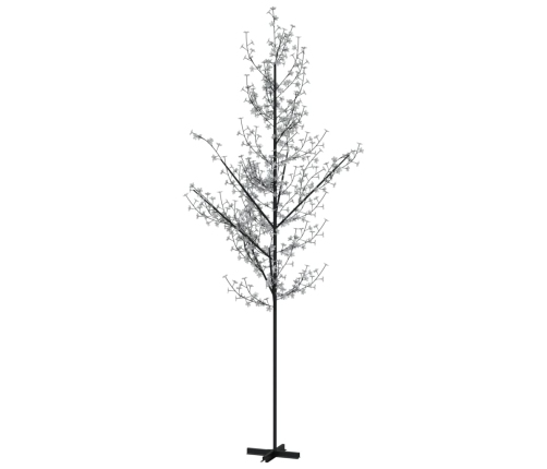 Árbol LED con flor de cerezo 672 LED blanco cálido 400 cm