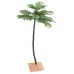 Palmera artificial con 88 LED blanco cálido 150 cm