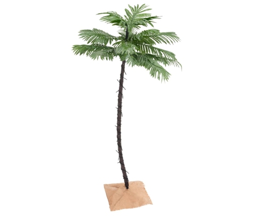 Palmera artificial con 96 LED blanco cálido 180 cm