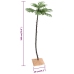 Palmera artificial con 96 LED blanco cálido 180 cm