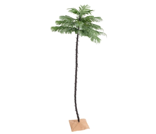 Palmera artificial con 252 LED blanco cálido 400 cm