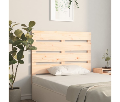 vidaXL Cabecero de cama madera maciza de pino 90x3x80 cm