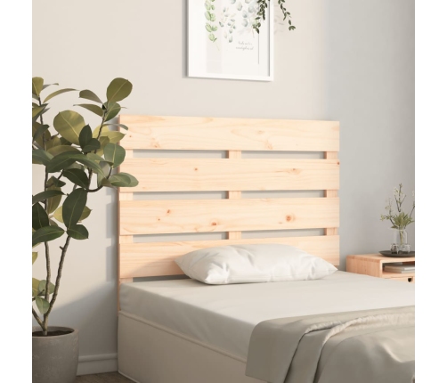 vidaXL Cabecero de cama madera maciza de pino 100x3x80 cm