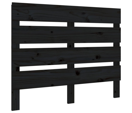 Cabecero de cama madera maciza de pino negro 100x3x80 cm