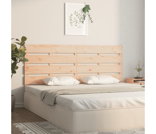 Cabecero de cama madera maciza de pino 140x3x80 cm