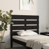 vidaXL Cabecero de cama madera maciza de pino negro 75x3x80 cm