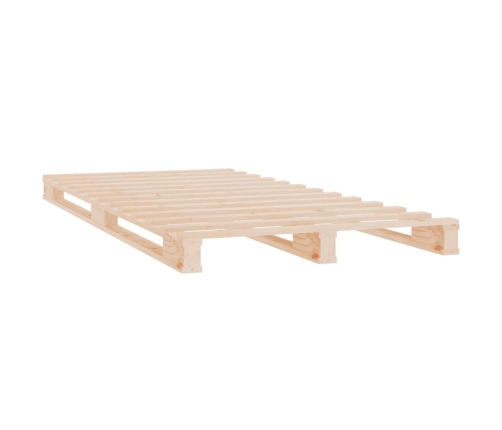 Cama de palets de madera maciza de pino 90x200 c