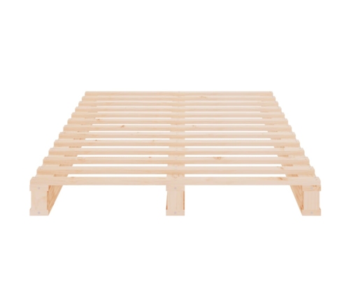 Cama de palets de madera maciza de pino 90x200 c