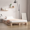 Cama de palets de madera maciza de pino 90x200 c