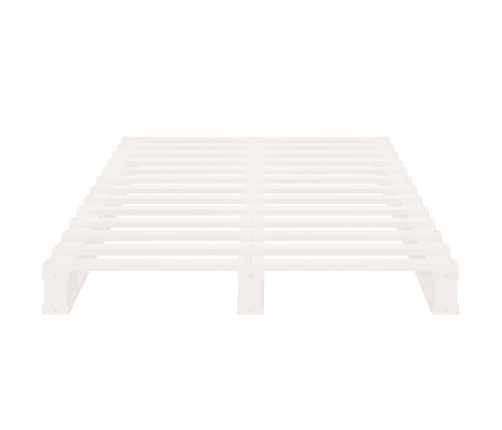 Cama de palets madera maciza de pino blanco 90x200 cm