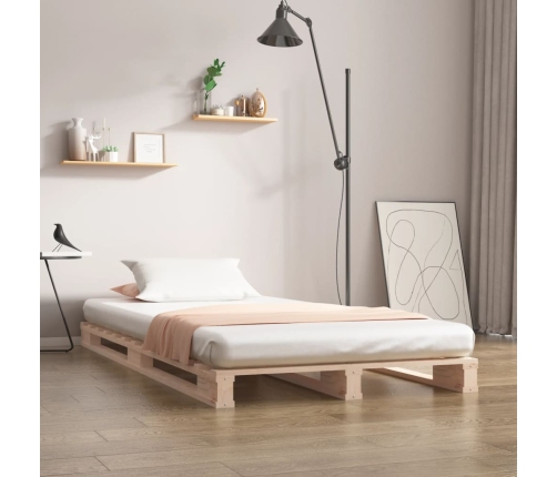 Cama de palets madera maciza de pino 100x200 cm