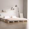 Cama de palets de madera maciza de pino 160x200 cm