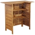Juego muebles de bar para jardín 5 pzas madera maciza de acacia