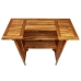 Juego muebles de bar para jardín 5 pzas madera maciza de acacia