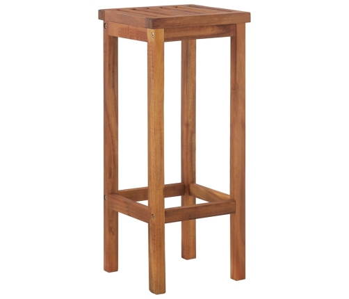 Juego muebles de bar para jardín 5 pzas madera maciza de acacia