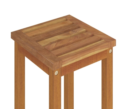 Juego muebles de bar para jardín 5 pzas madera maciza de acacia