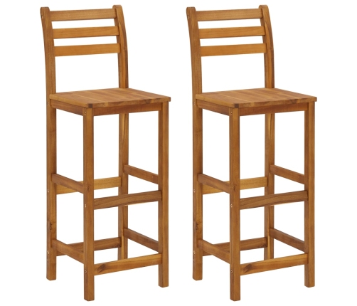 Juego muebles de bar de jardín 3 piezas madera maciza de acacia