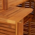 Juego muebles de bar de jardín 5 piezas madera maciza de acacia