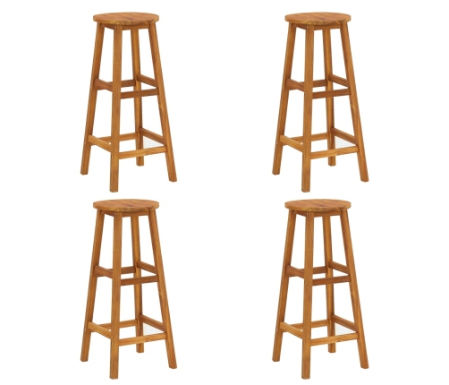 Juego muebles de bar para jardín 5 pzas madera de acacia maciza
