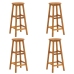 Juego muebles de bar para jardín 5 pzas madera de acacia maciza