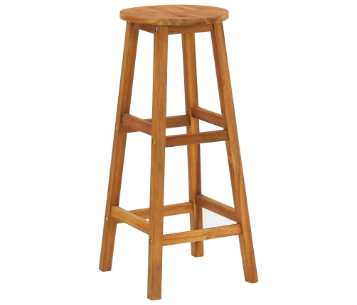 Juego muebles de bar para jardín 5 pzas madera de acacia maciza