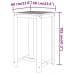 Juego muebles de bar para jardín 5 pzas madera de acacia maciza