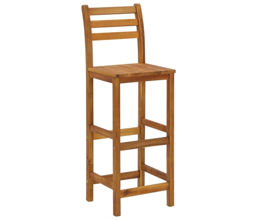 Juego muebles de bar para jardín 5 pzas madera de acacia maciza