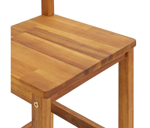 Juego muebles de bar para jardín 5 pzas madera de acacia maciza