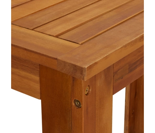 Juego muebles de bar para jardín 9 pzas madera maciza de acacia