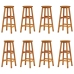 Juego muebles de bar para jardín 9 pzas madera maciza de acacia