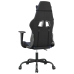 Silla gaming de masaje cuero sintético negro y azul