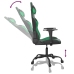 Silla gaming de masaje cuero sintético negro y verde