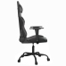 Silla gaming de masaje cuero sintético negro y gris