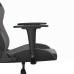 Silla gaming de masaje cuero sintético negro y gris