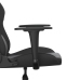 Silla gaming con masaje cuero sintético negro