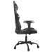 Silla gaming de masaje cuero sintético negro y camuflaje