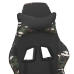 Silla gaming de masaje cuero sintético negro y camuflaje