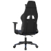 Silla gaming de masaje cuero sintético negro y azul