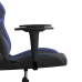 Silla gaming de masaje cuero sintético negro y azul