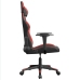 Silla gaming de masaje cuero sintético negro y rojo