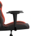 Silla gaming de masaje cuero sintético negro y rojo