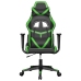 Silla gaming de masaje cuero sintético negro y verde