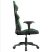 Silla gaming de masaje cuero sintético negro y verde