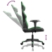 Silla gaming de masaje cuero sintético negro y verde