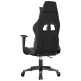 Silla gaming de masaje cuero sintético negro y verde