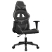 Silla gaming de masaje cuero sintético negro y gris